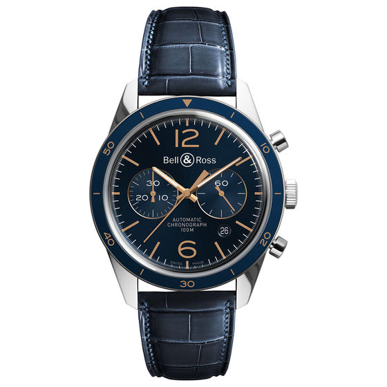 BELL & ROSS Watch replica BR 126 AÉRONAVALE BRV126-BLU-ST/SCR